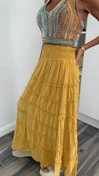 Mustard Grove Maxi Skirt