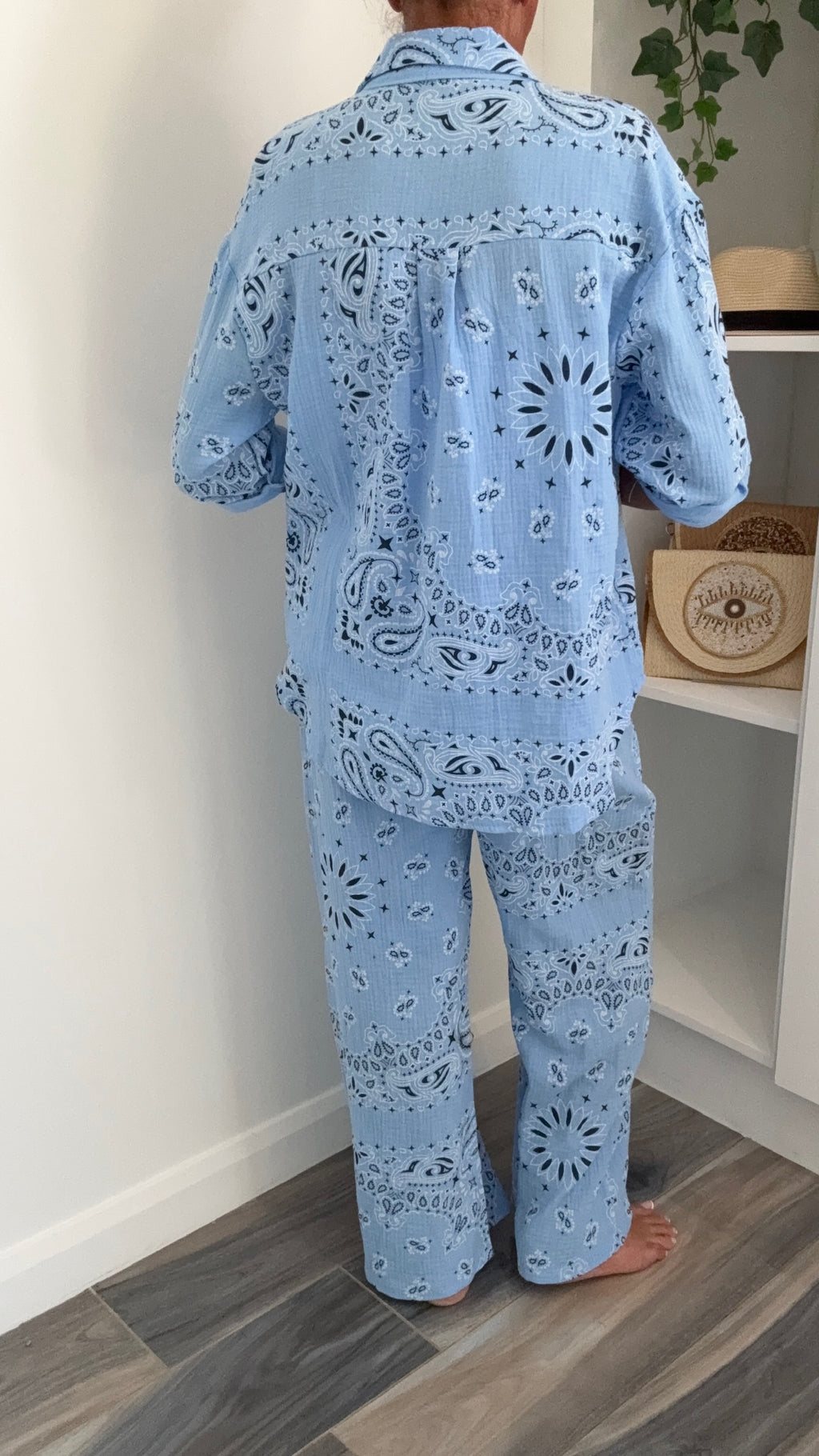Palm Springs Trousers Co-Ord - Blue