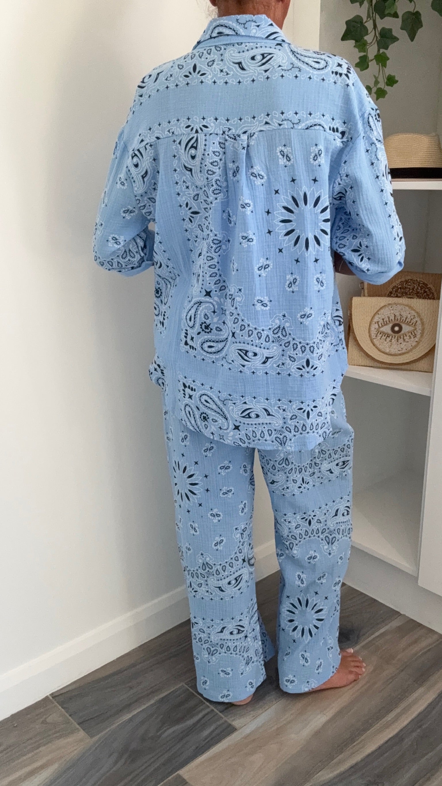 Palm Springs Trousers Co-Ord - Blue