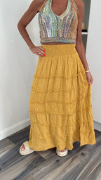 Mustard Grove Maxi Skirt