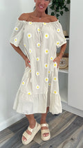 Daisy Days Dress - Stone