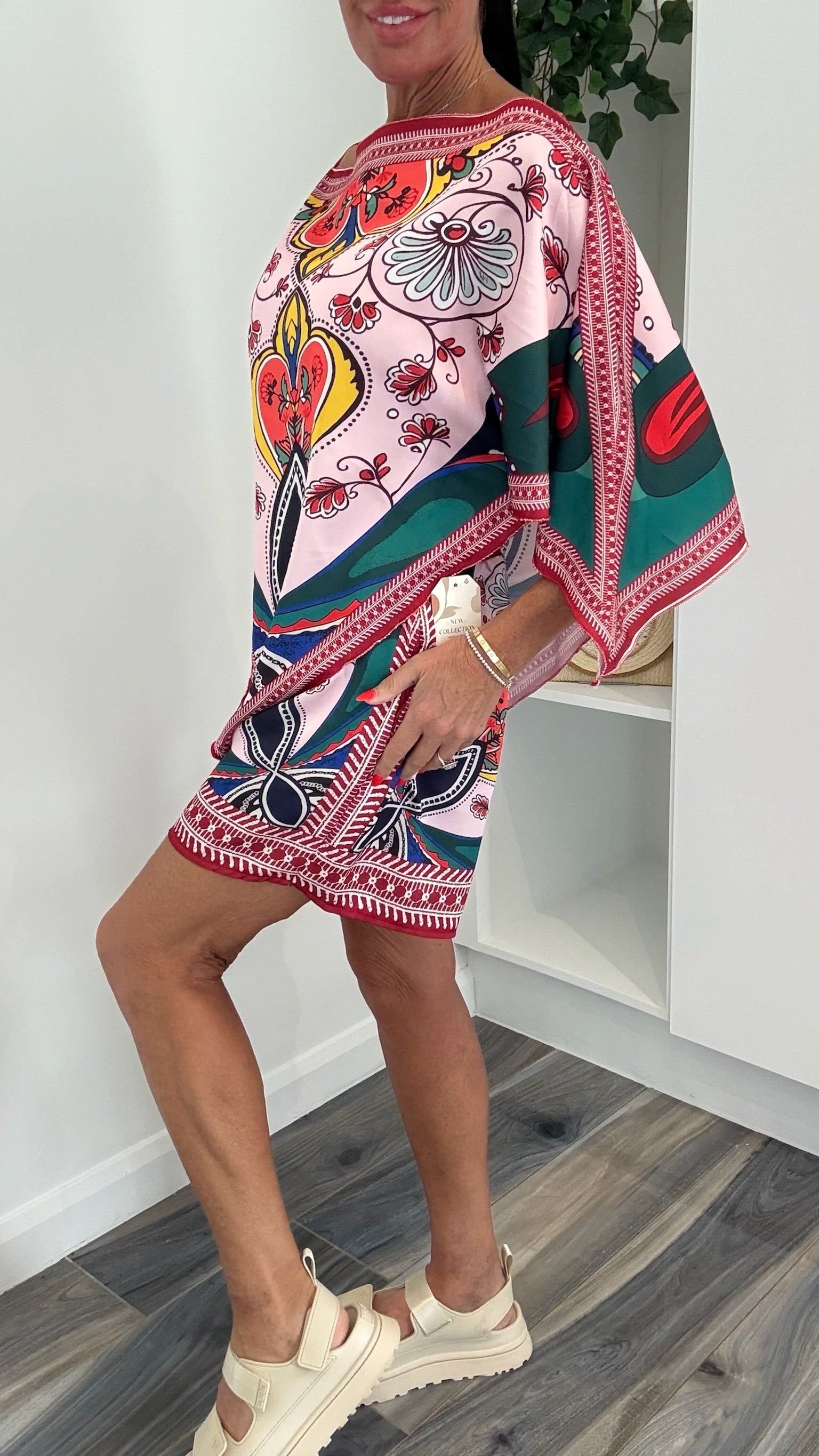 Amalfi Scarf Co-Ord Set - Sunset Multi