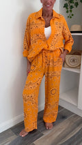Palm Springs Trousers Co-Ord - Orange