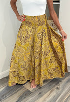 Boho Palazzo Trousers - Yellow
