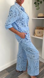Palm Springs Trousers Co-Ord - Blue