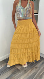 Mustard Grove Maxi Skirt