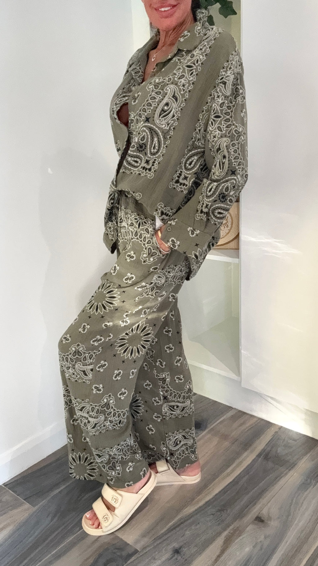 Palm Springs Trousers Co-Ord - Khaki