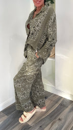 Palm Springs Trousers Co-Ord - Khaki