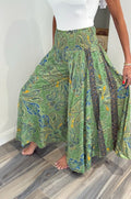 Boho Palazzo Trousers - Green