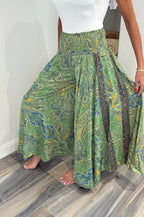 Boho Palazzo Trousers - Green