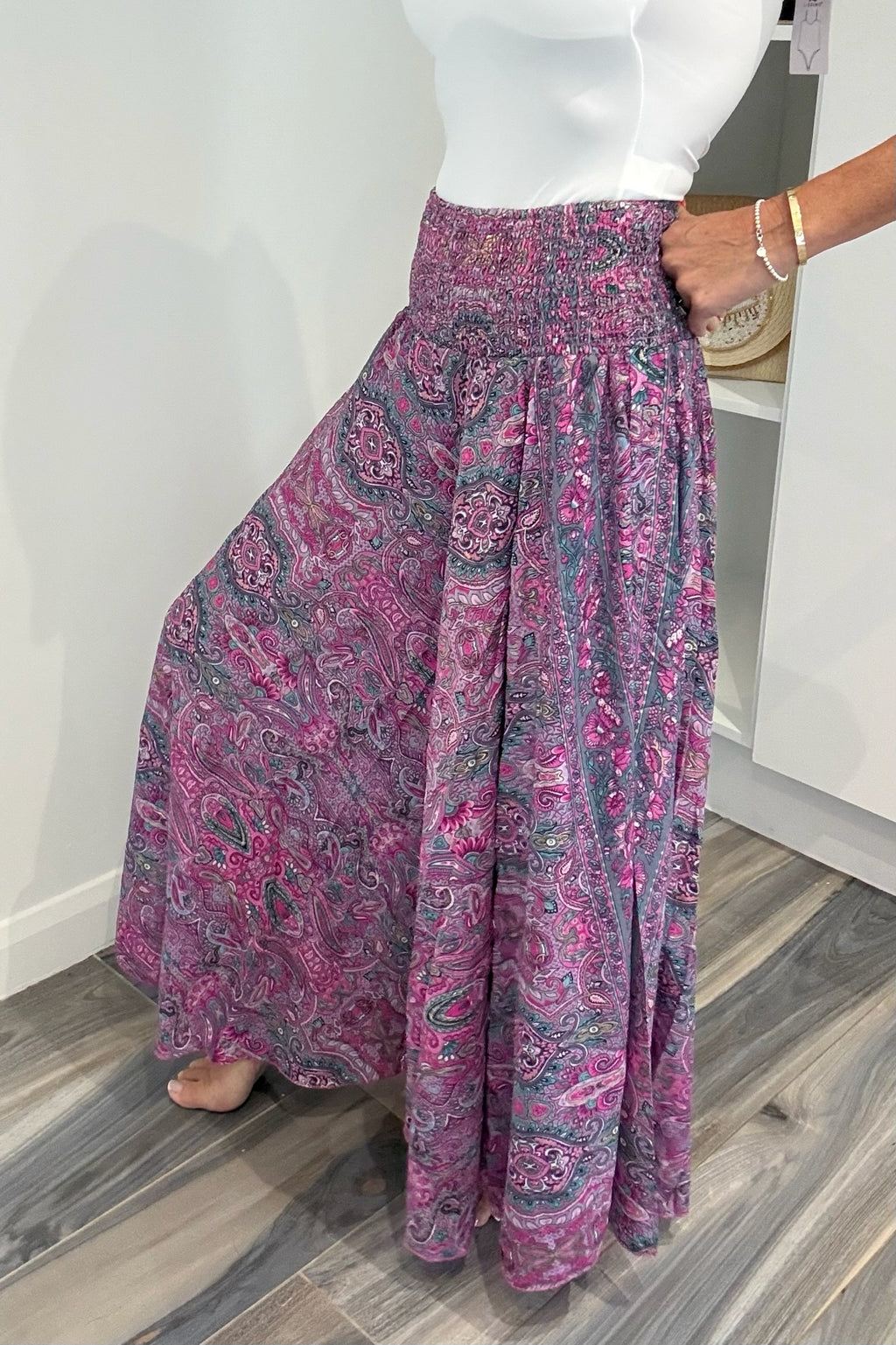 Boho Palazzo Trousers - Purple