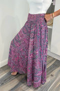 Boho Palazzo Trousers - Purple