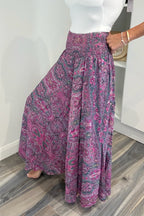 Boho Palazzo Trousers - Purple