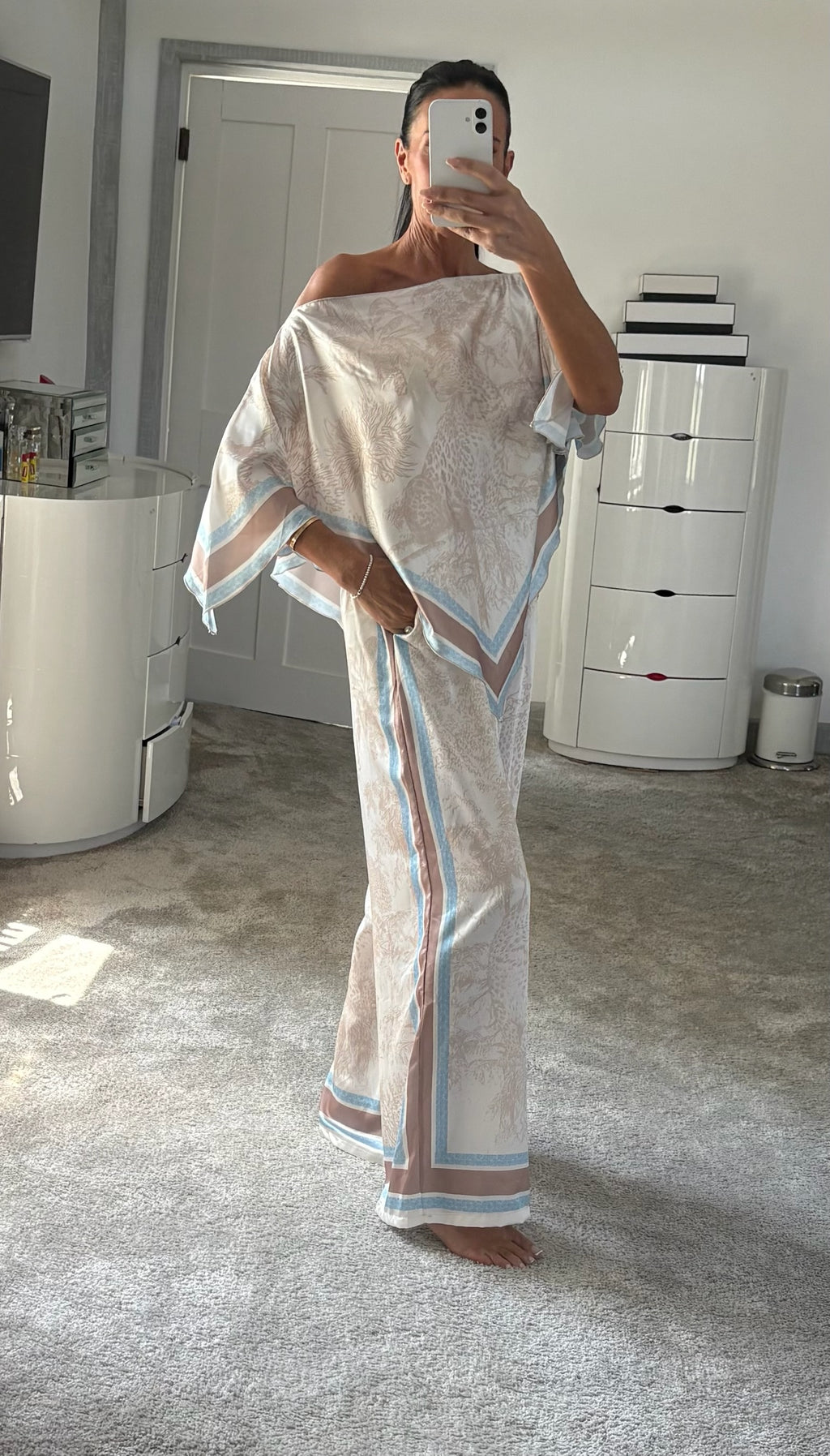 Safari Handkerchief Co-Ord - Beige