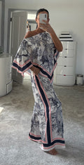 Safari Handkerchief Co-Ord - Navy Blue