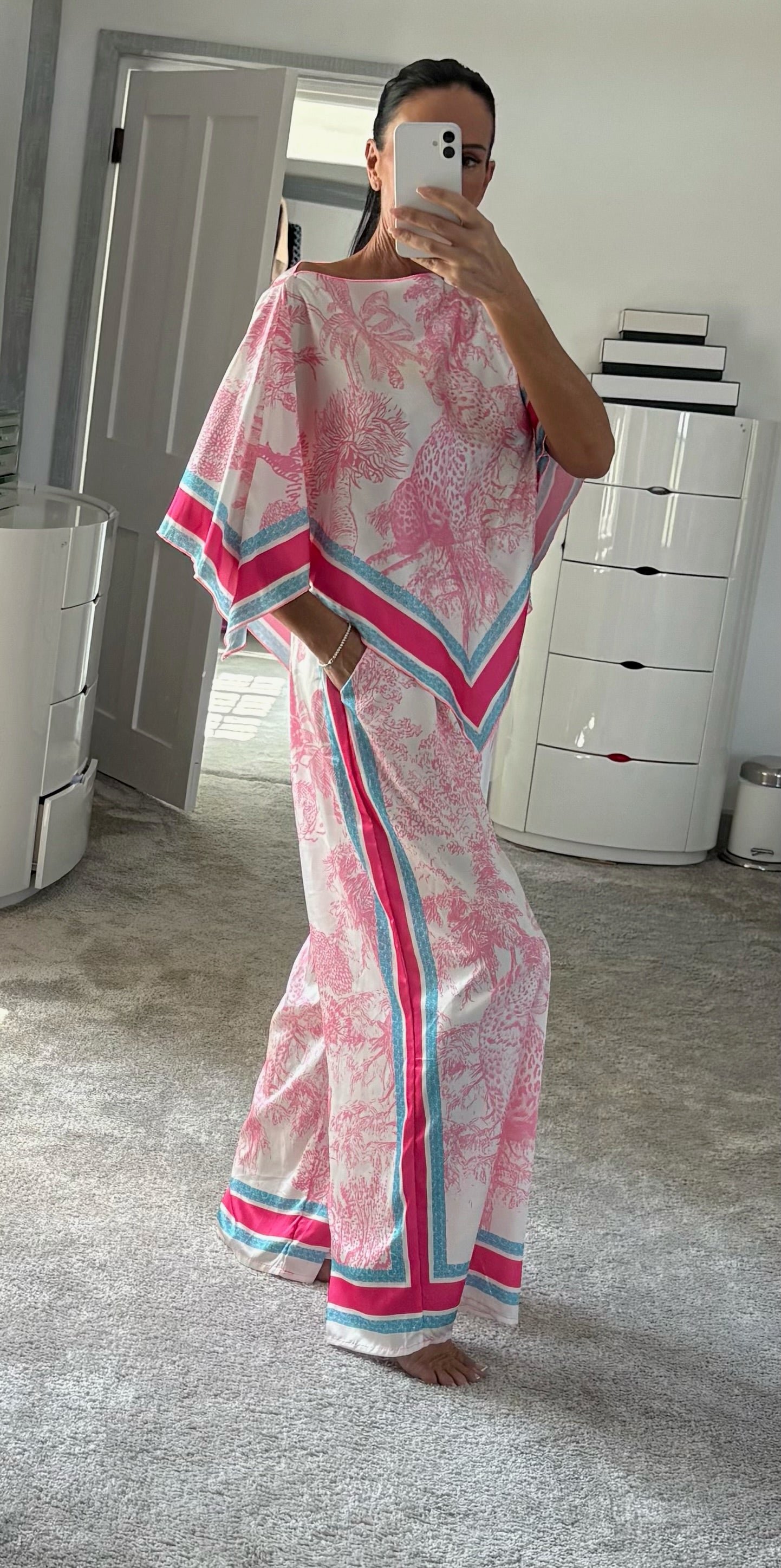 Safari Handkerchief Co-Ord - Pink