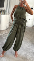 Sienna Halterneck Co-Ord – Khaki