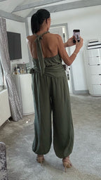 Sienna Halterneck Co-Ord – Khaki