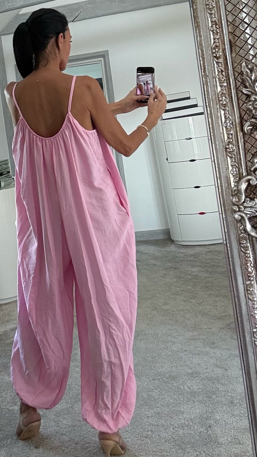 Skye Balloon Leg Jumpsuit - Pink