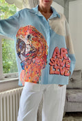 Parrot Paradise Oversized Shirt