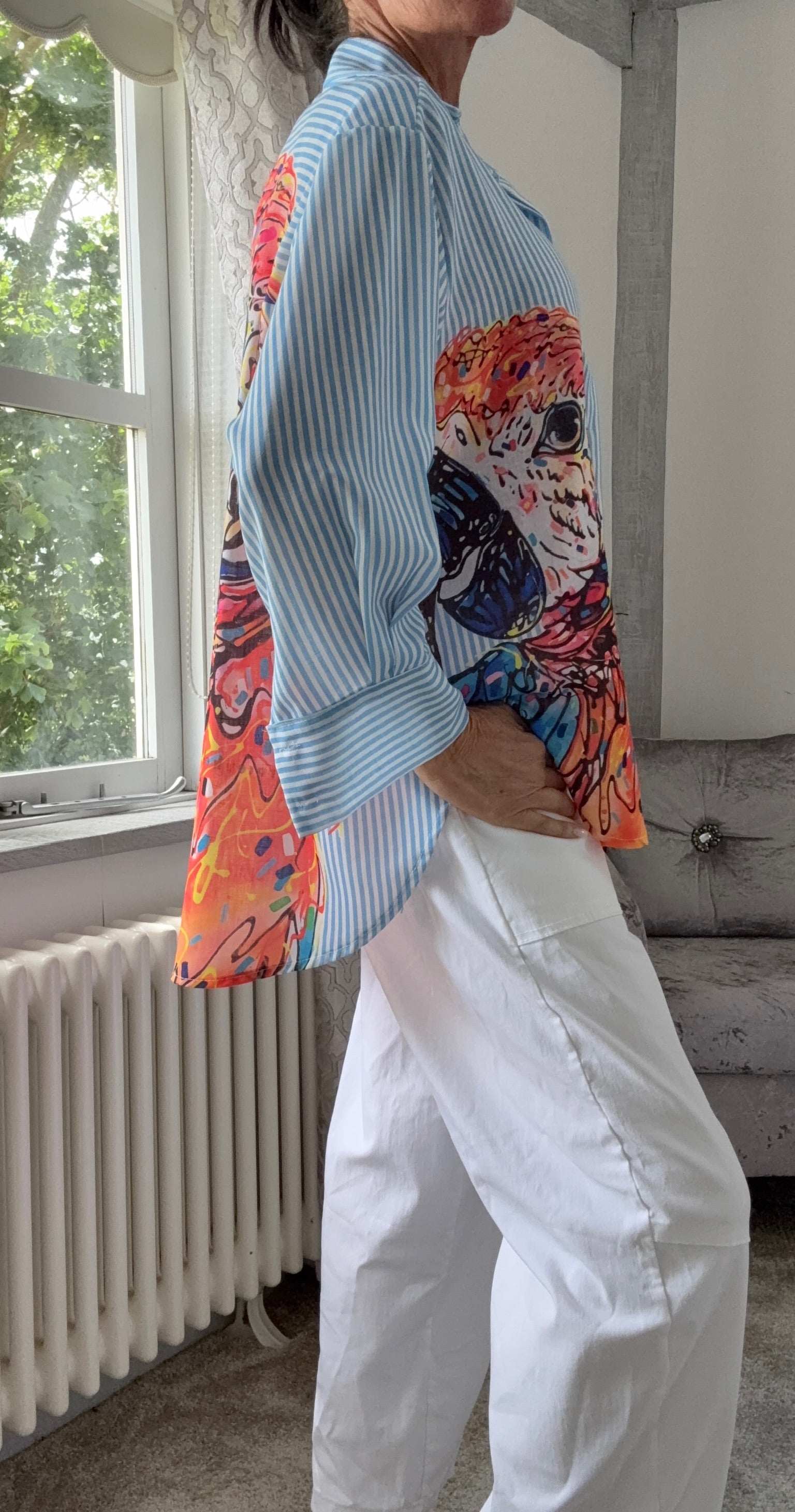 Parrot Paradise Oversized Shirt