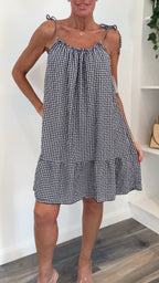 Gingham Sundress - Black